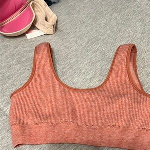 GB Girls Brown Ribbed Sports Bra Intimates